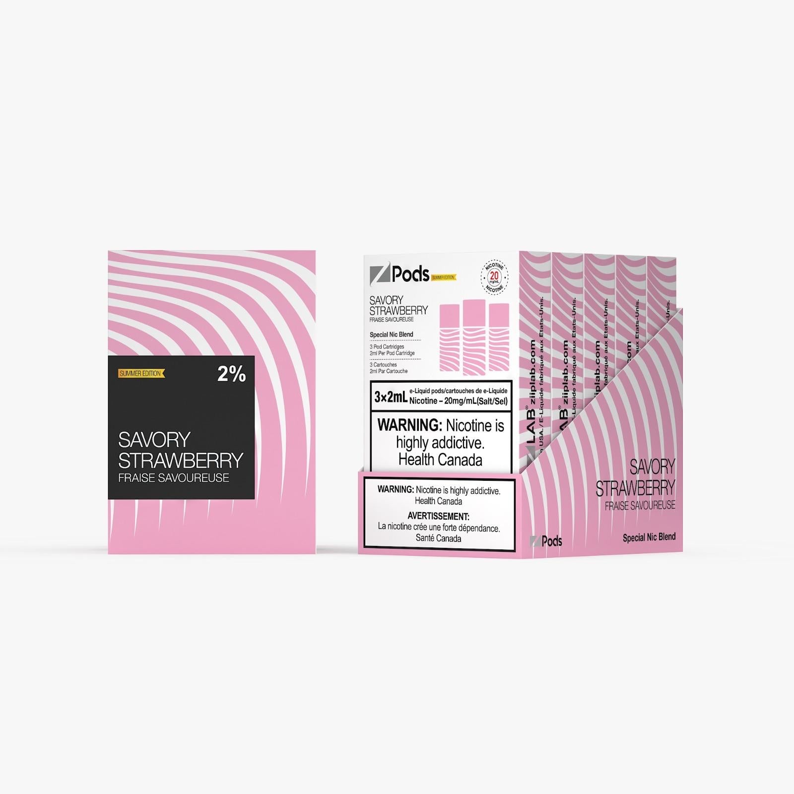 Savory Strawberry - Z Pods Special NIC - 20mg (Summer Edition) - [ON]