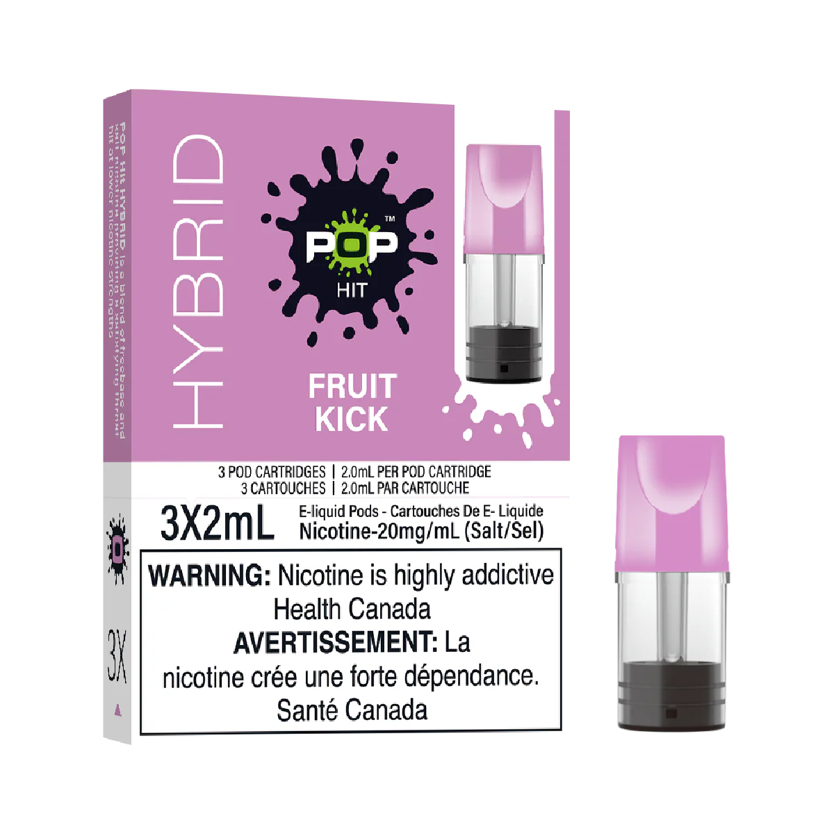 FRUIT KICK - Pop Hit Hybrid - 20mg - 5pc/Carton - [FED]