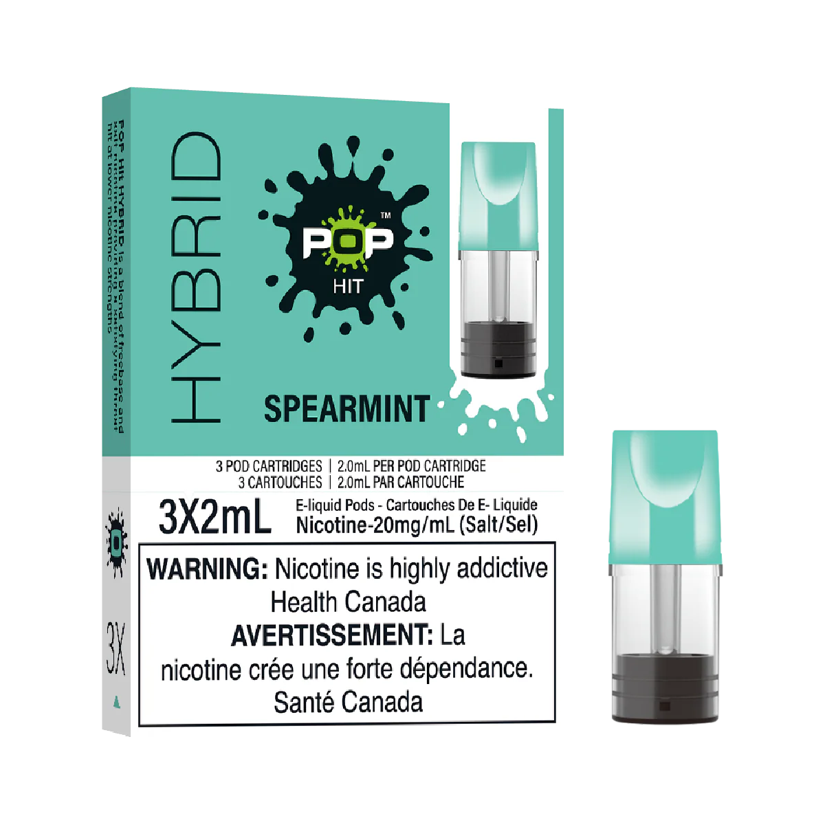 Spearmint - Pop Hit Hybrid - 20mg - 5pc/Carton - [ON]