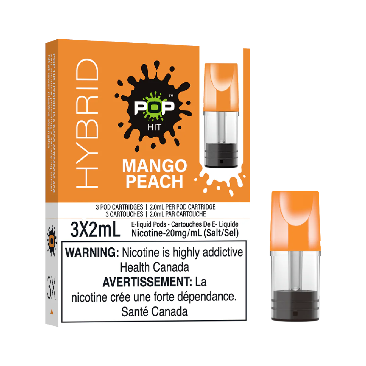 MANGO PEACH - Pop Hit Hybrid - 20mg - 5pc/Carton - [FED]