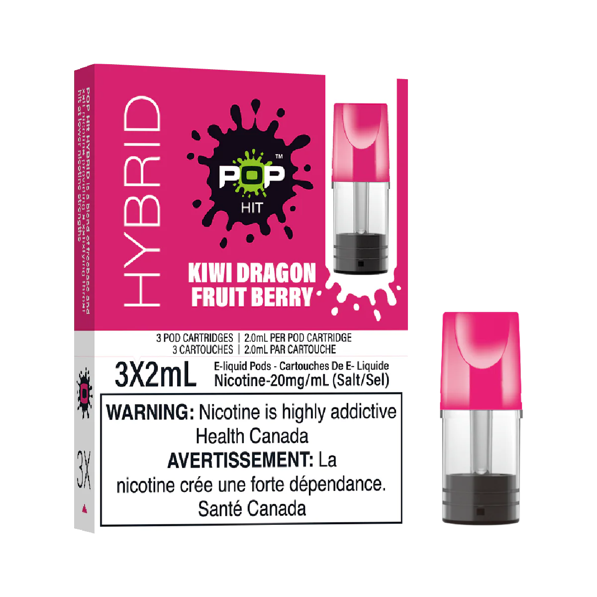 KIWI DRAGON BERRY - Pop Hit Hybrid - 20mg - 5pc/Carton - [ON]