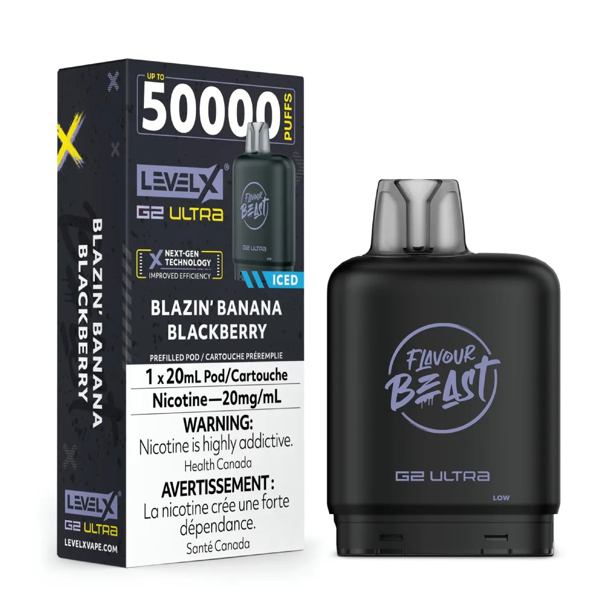 Blazin Banana Blackberry - Level X Flavour Beast G2 Ultra - [ON]