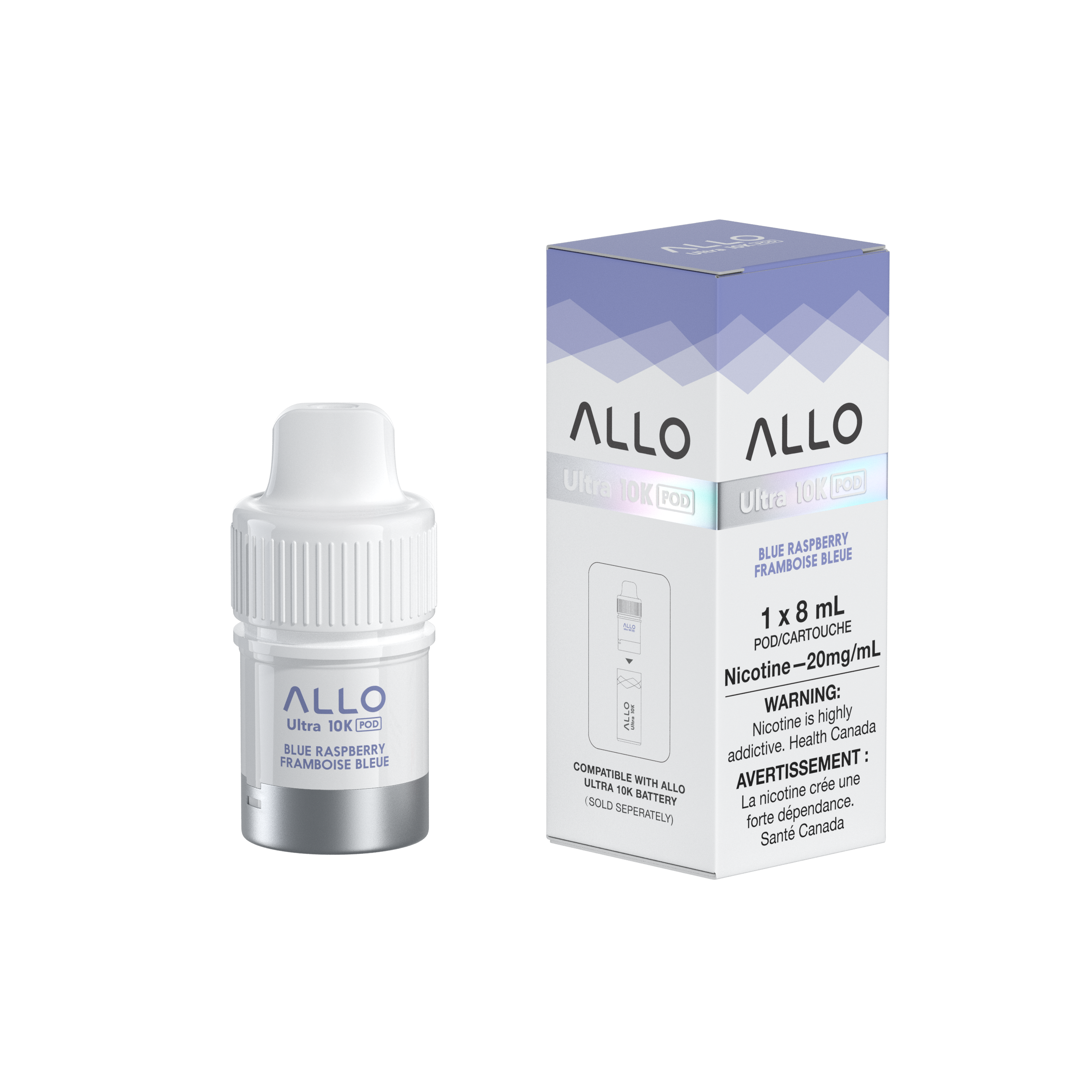 BLUE RASPBERRY - Allo Ultra 10K Puffs Pre-Filled Pods - 6ct - [ON]