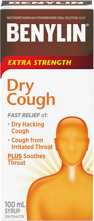 Benylin Extra Strength Dry Cough Syrup 100mL