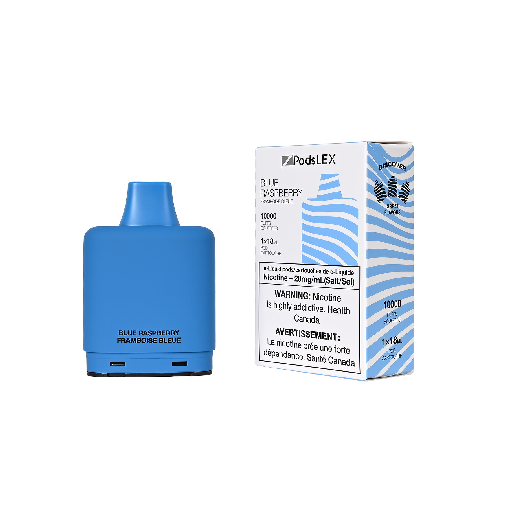 BLUE RASPBERRY - ZPODS LEX 10K – 10ct