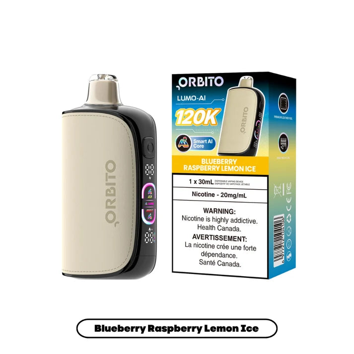 BLUEBERRY RASPBERRY LEMON ICE - Orbito Lumo AI 120K - 20mg - 4pc/box - [ON]
