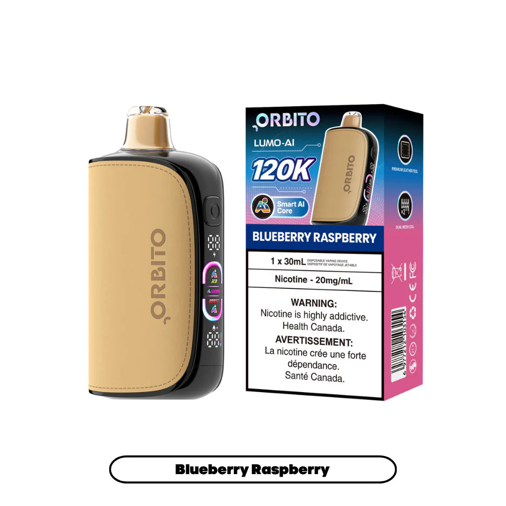 BLUEBERRY RASPBERRY - Orbito Lumo AI 120K - 20mg - 4pc/box - [ON]