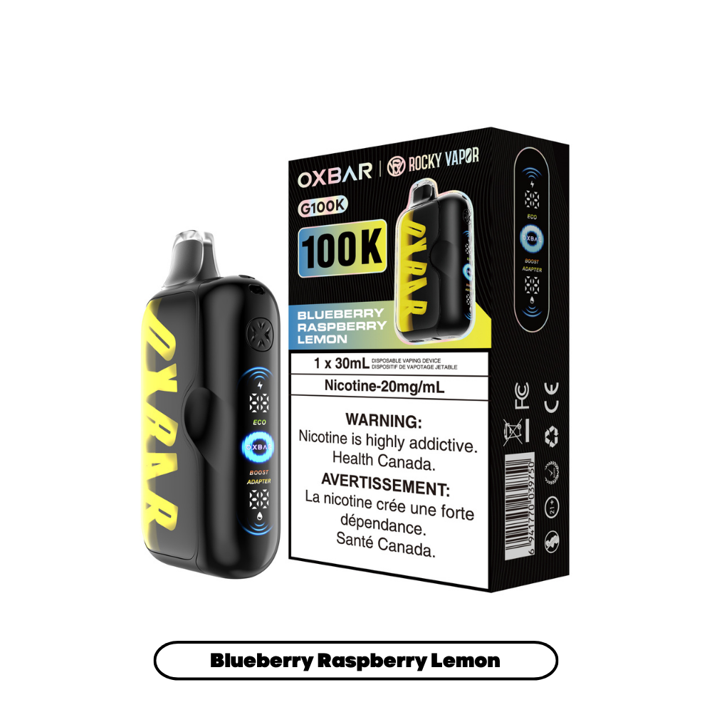 BLUEBERRY RASPBERRY LEMON - OXBAR G100K - 20mg - 4pc/box - [ON]