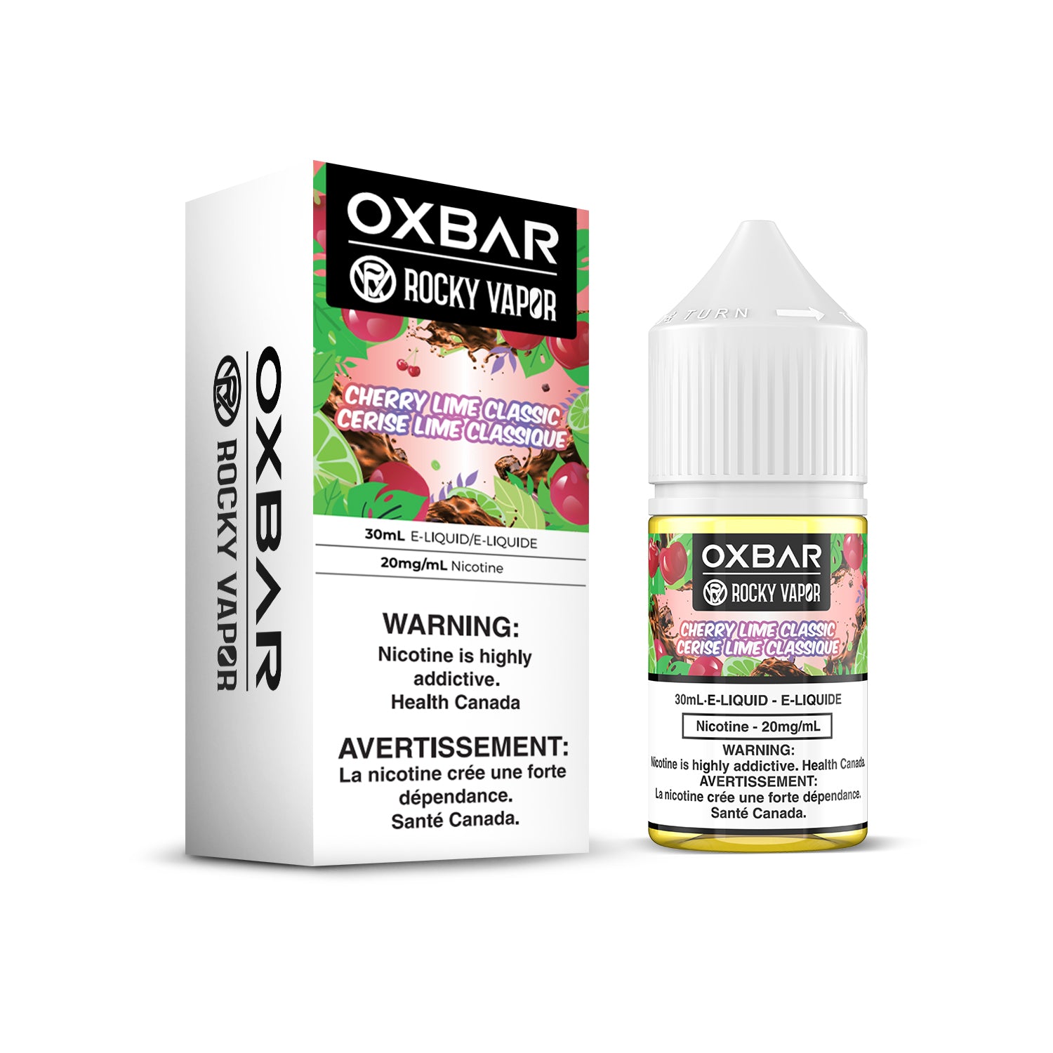 CHERRY LIME CLASSIC - Rocky Vapor Oxbar E-Liquids - 30ml