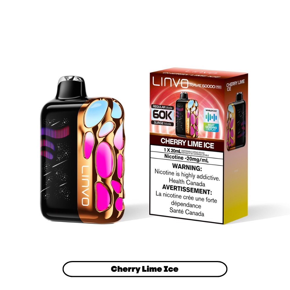 CHERRY LIME ICE - Linvo Rave 60000 Pro - 20mg - 4pc/box - [ON]
