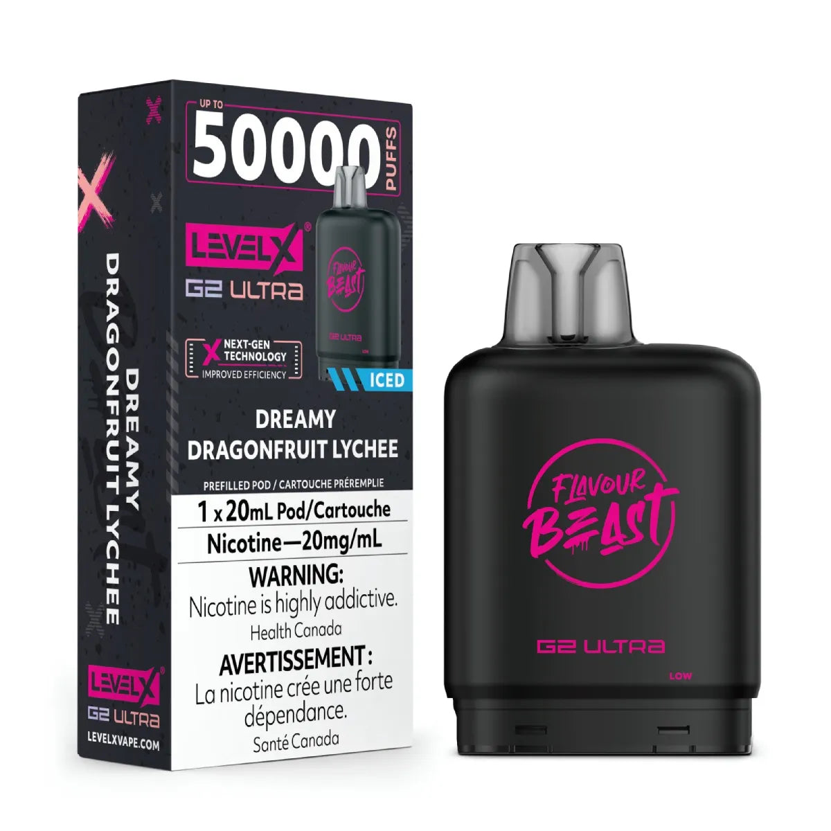 DREAMY DRAGONFRUIT LYCHEE - Level X Flavour Beast G2 Ultra - [ON]