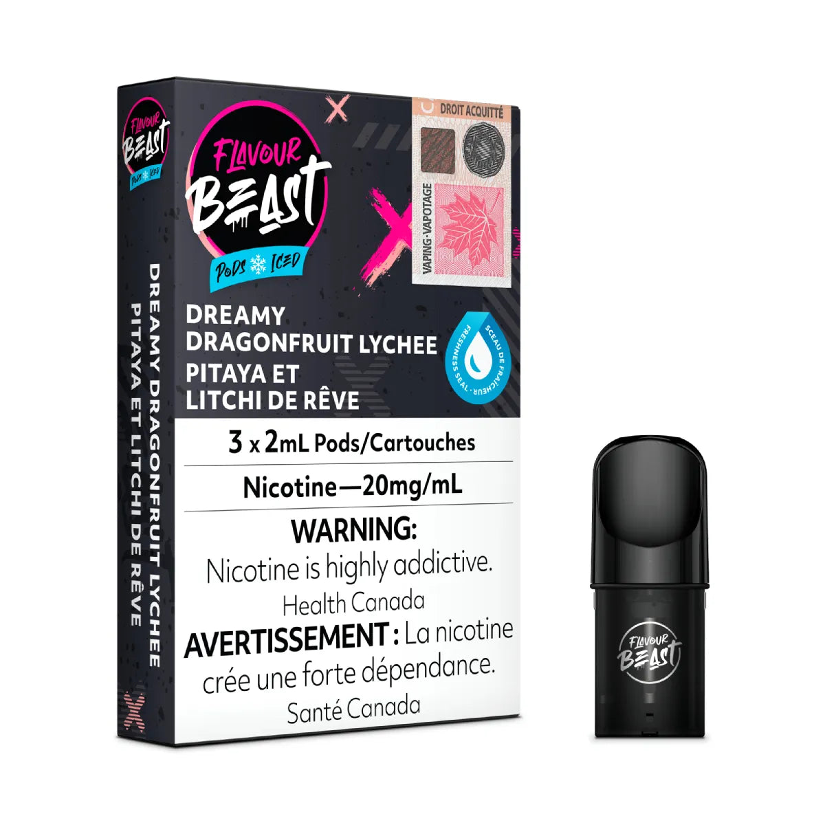 Dreamy Dragonfruit Lychee - Flavour Beast Pod Pack - 20mg - EXCISED