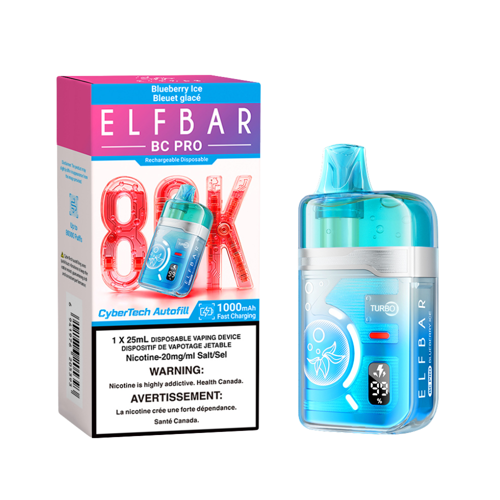 BLUEBERRY ICE - Elf Bar BC Pro 80K Disposable Vape - 5ct - [ON]