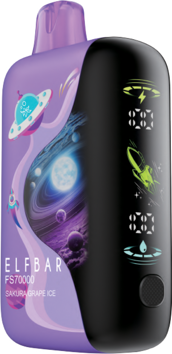 SAKURA GRAPE ICE - Elf Bar FS70K Disposable Vape - 4ct - [ON]