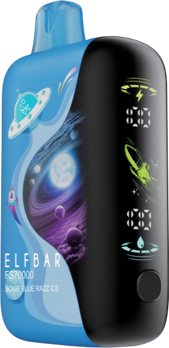SOUR BLUE RAZZ ICE - Elf Bar FS70K Disposable Vape - 4ct - [ON]