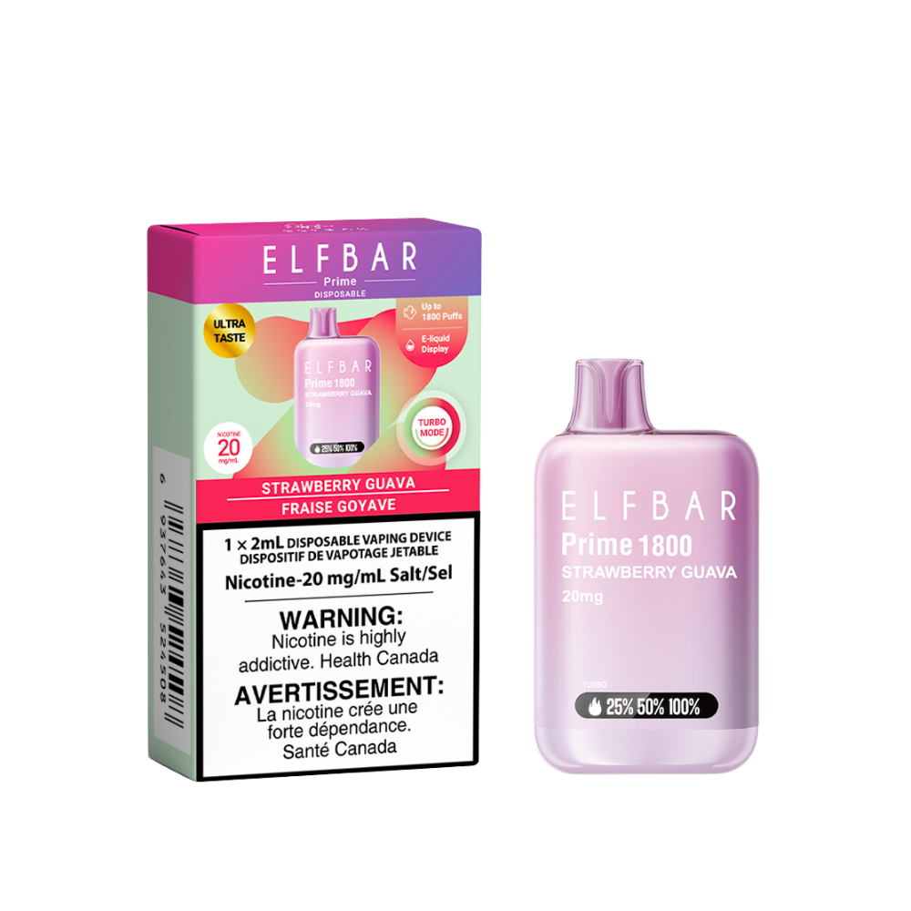 STRAWBERRY GUAVA - ELF Bar Prime 1800 Disposable Vape - 5ct [ON] (Copy) (Copy) (Copy) (Copy)