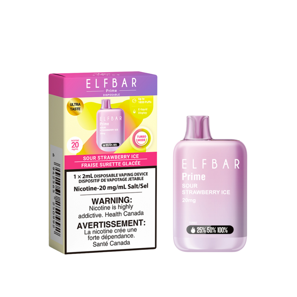 SOUR STRAWBERRY ICE - ELF Bar Prime 1800 Disposable Vape - 5ct [ON] (Copy) (Copy) (Copy)