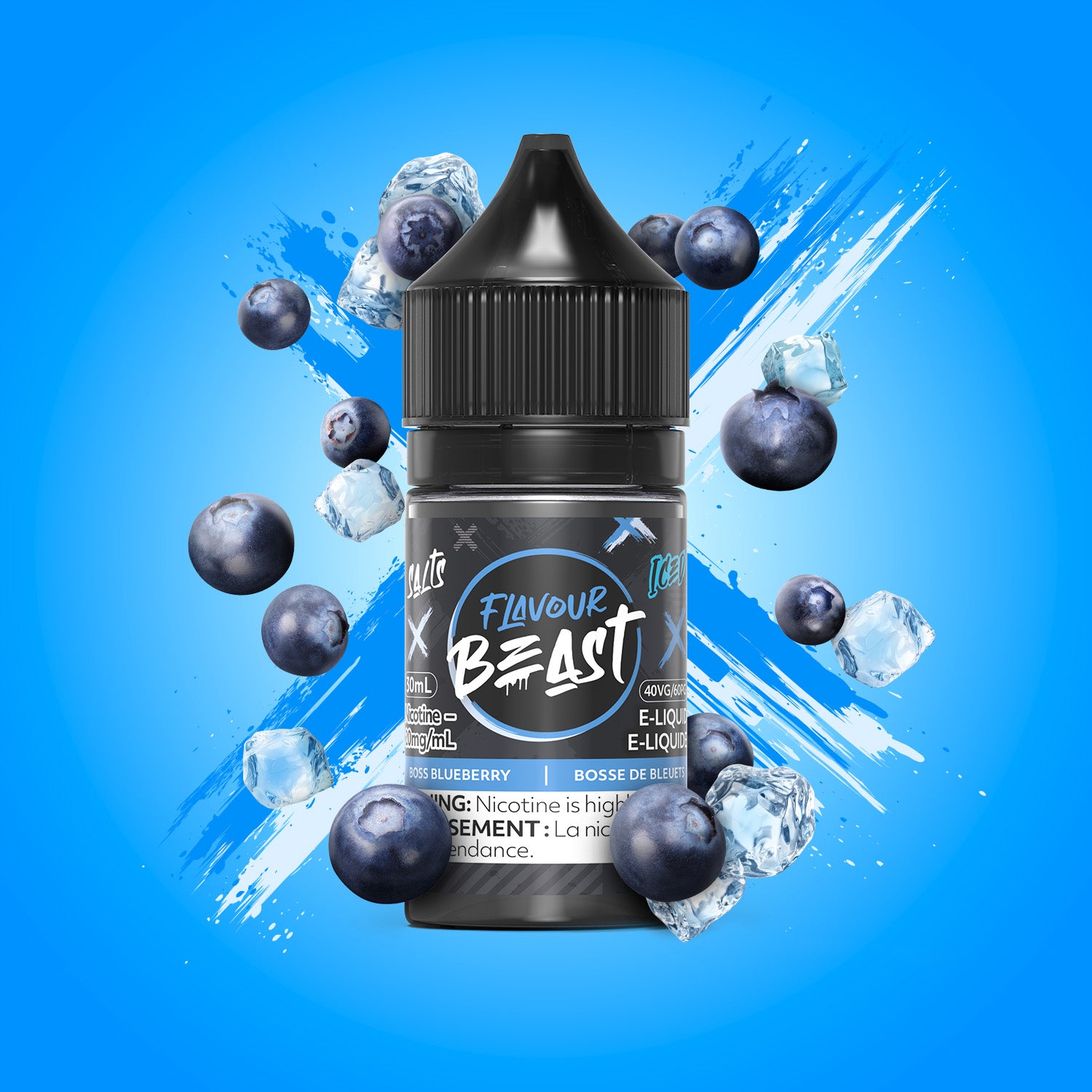 BOSS BLUEBERRY - Flavour Beast E-Liquid - 30ml - EXCISED