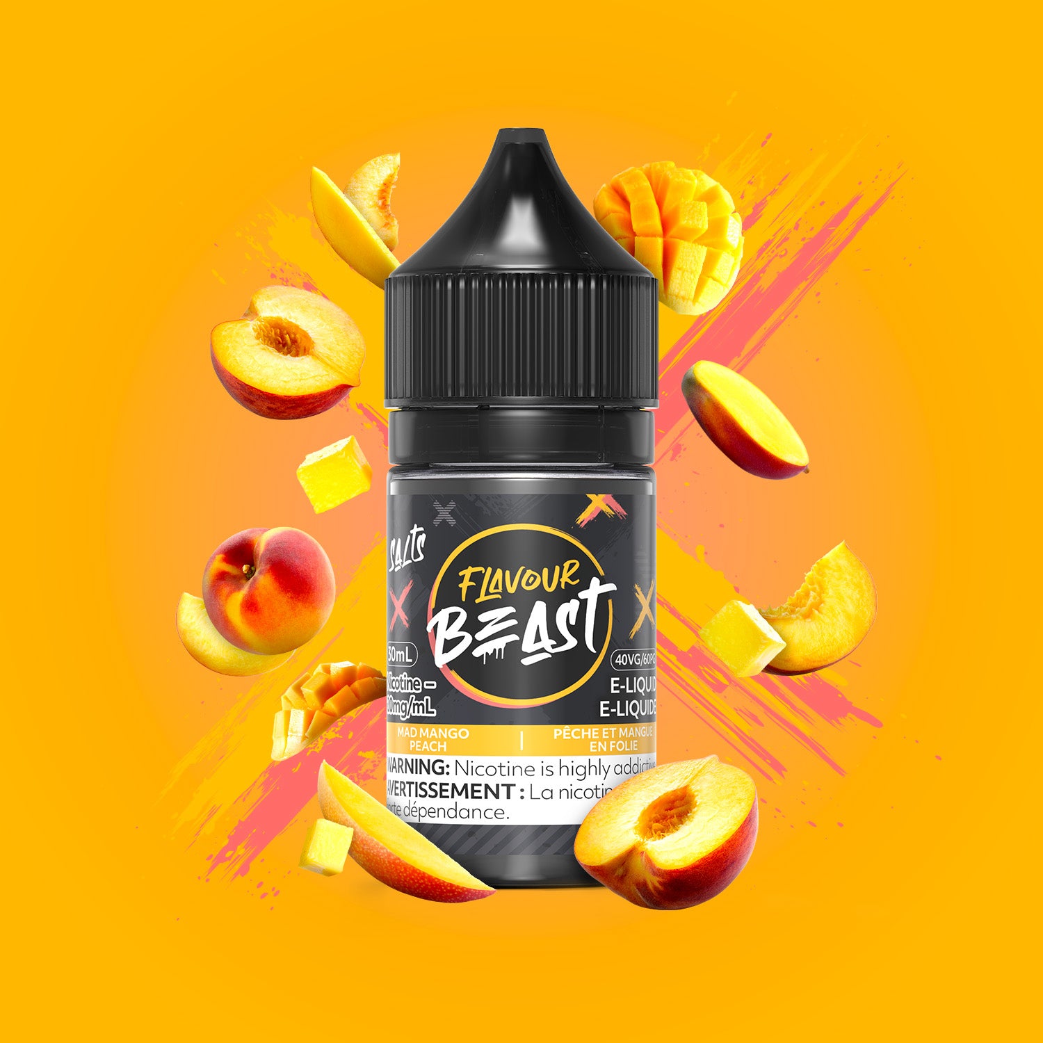 MAD MANGO PEACH - Flavour Beast E-Liquid - 30ml - EXCISED