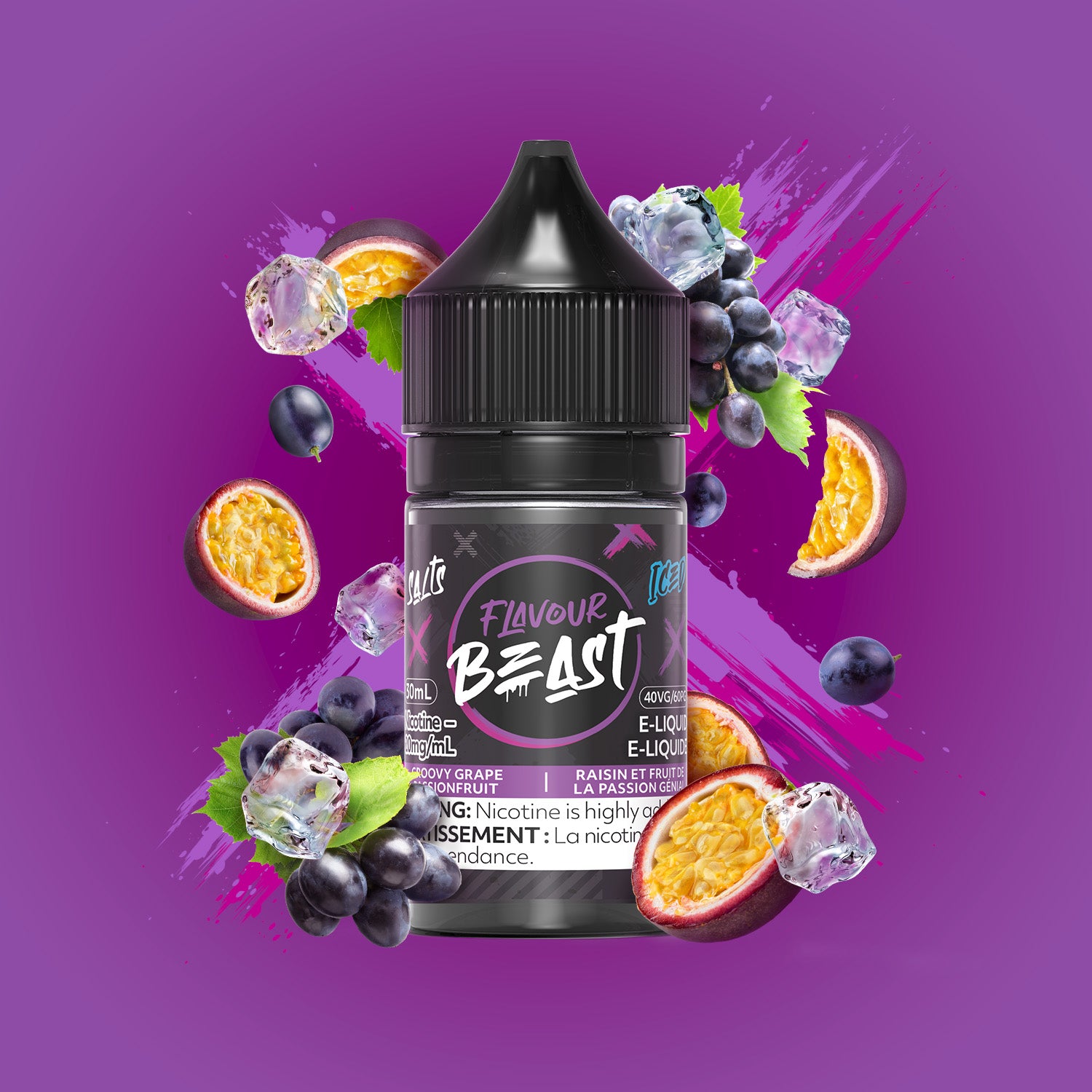 Groovy Grape Passionfruit - Flavour Beast E-Liquid - 30ml