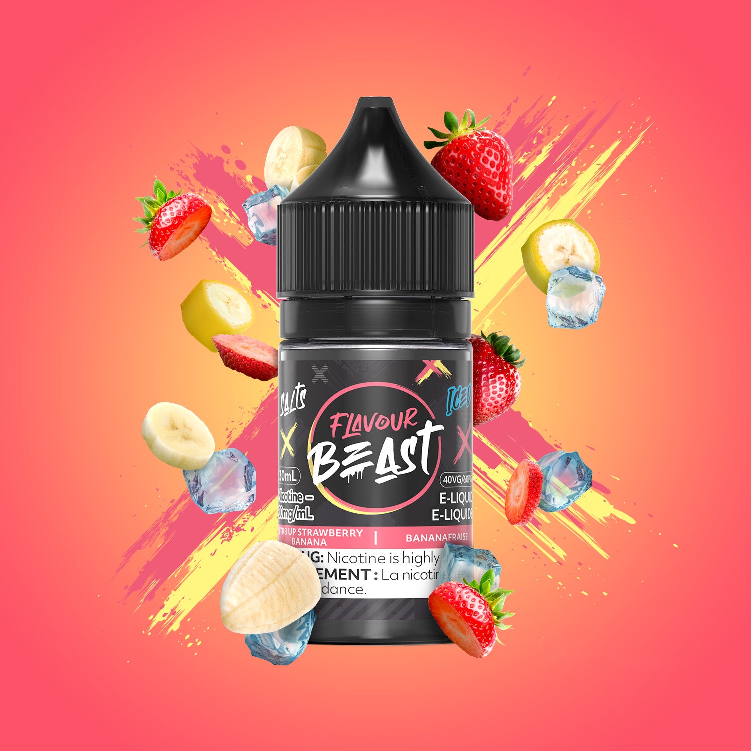 STR8 UP Strawberry Banana - Flavour Beast E-Liquid - 30ml