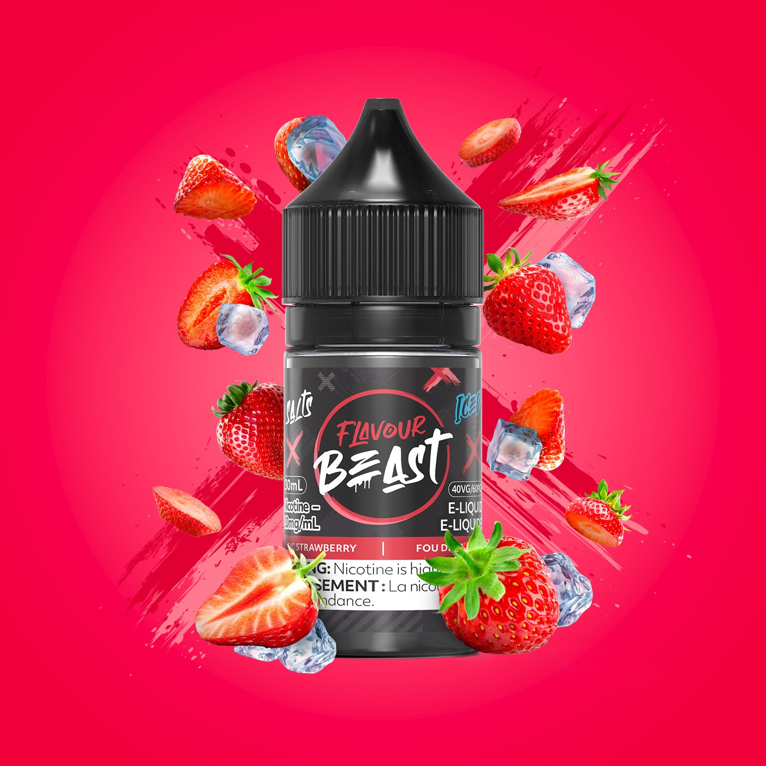 SIC Strawberry - Flavour Beast E-Liquid - 30ml