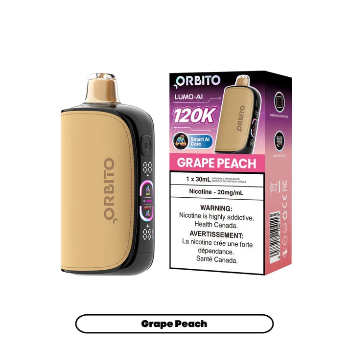 GRAPE PEACH - Orbito Lumo AI 120K - 20mg - 4pc/box - [ON]
