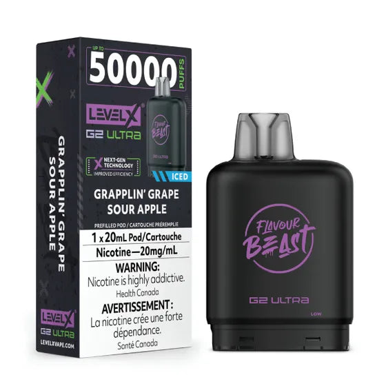 GRAPPLIN GRAPE SOUR APPLE - Level X Flavour Beast G2 Ultra - [ON]
