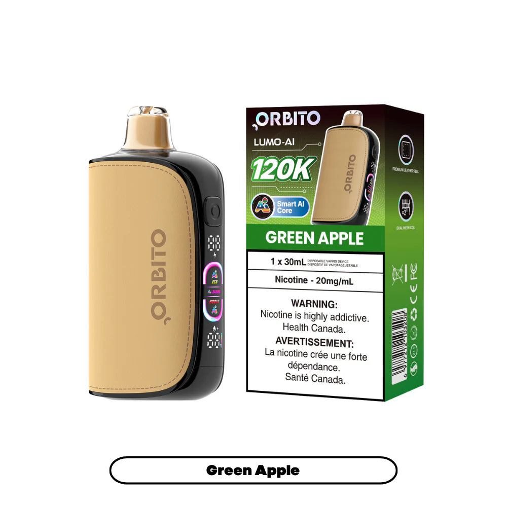 GREEN APPLE - Orbito Lumo AI 120K - 20mg - 4pc/box - [ON]