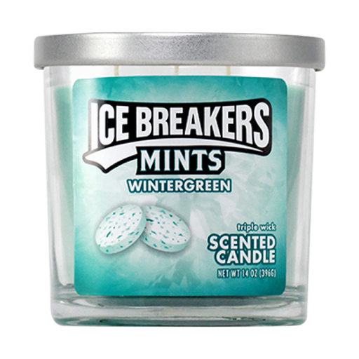 ICE BREAKERS MINTS  - 3 Wick Scented Candle - 14oz