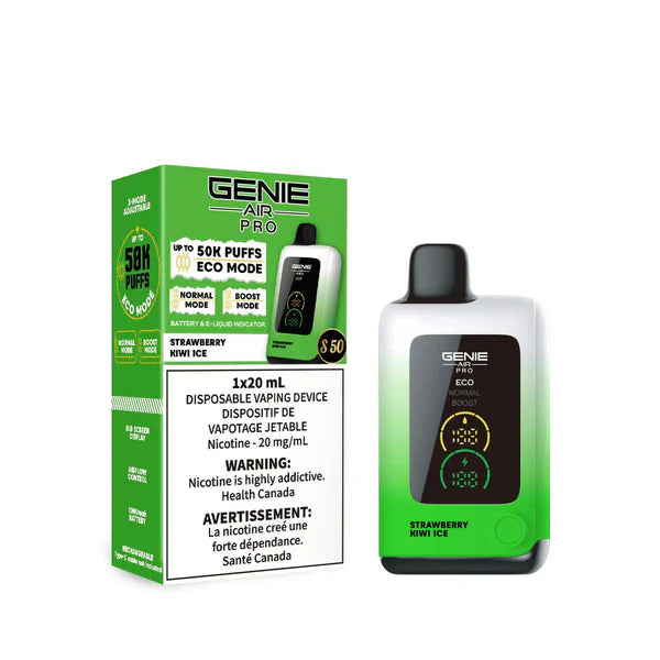 STRAWBERRY KIWI ICE - Genie Air Pro 50K  - 0mg - 5pc/Carton - [ON]