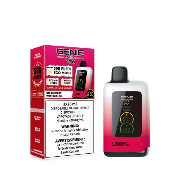 STRAWBERRY WATERMELON - Genie Air Pro 50K  - 0mg - 5pc/Carton - [ON]