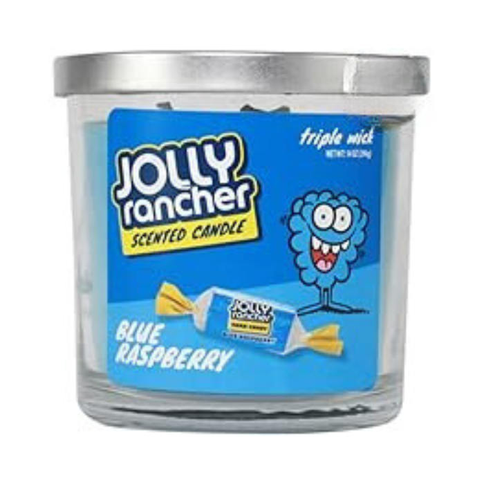 JOLLY RANCHER BLUE RASPBERRY  - 3 Wick Scented Candle - 14oz