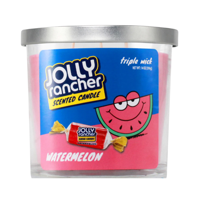 JOLLY RANCHER WATERMELON  - 3 Wick Scented Candle - 14oz