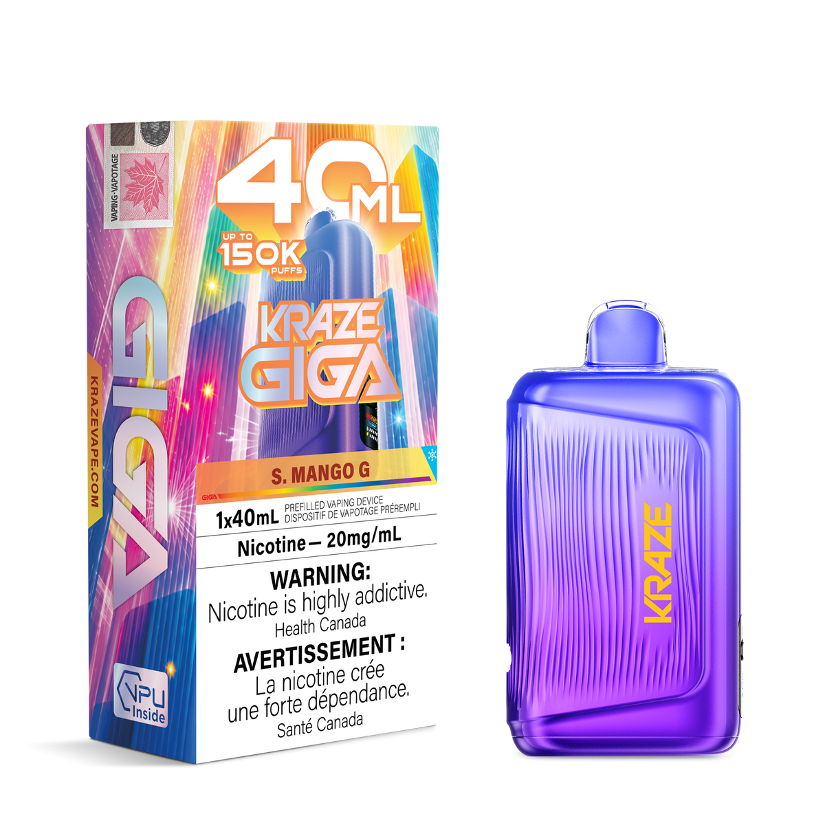 S. MANGO G  - KRAZE GIGA 150K - 40ml - 4PK - [ON]
