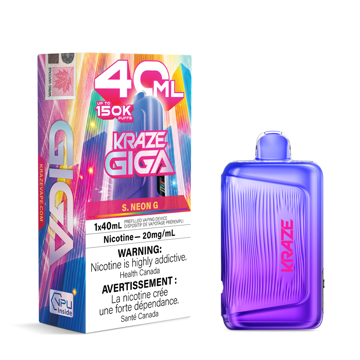 S. NEON G - KRAZE GIGA 150K - 40ml - 4PK - [ON]