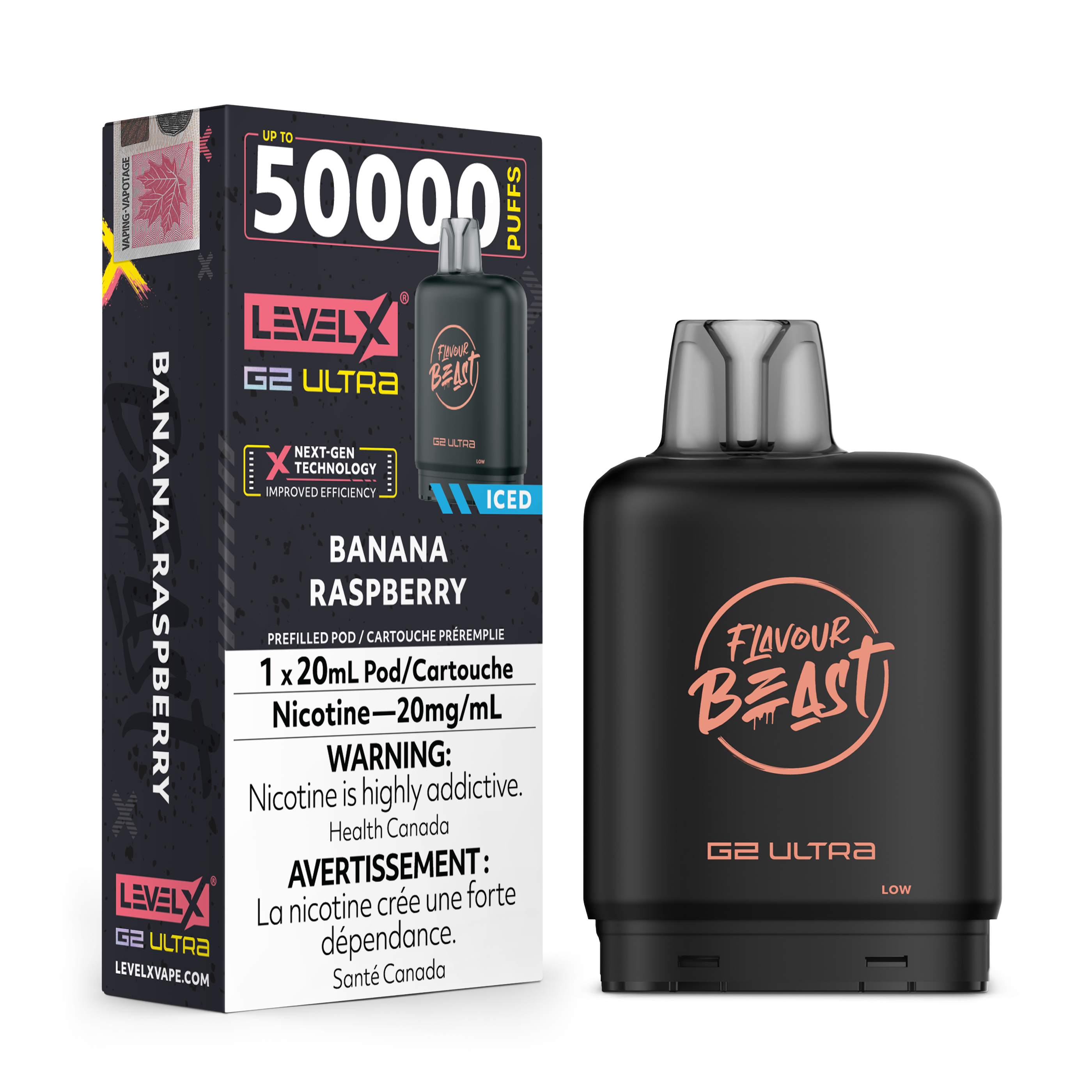 BANANA RASPBERRY - Level X Flavour Beast G2 Ultra - [ON]