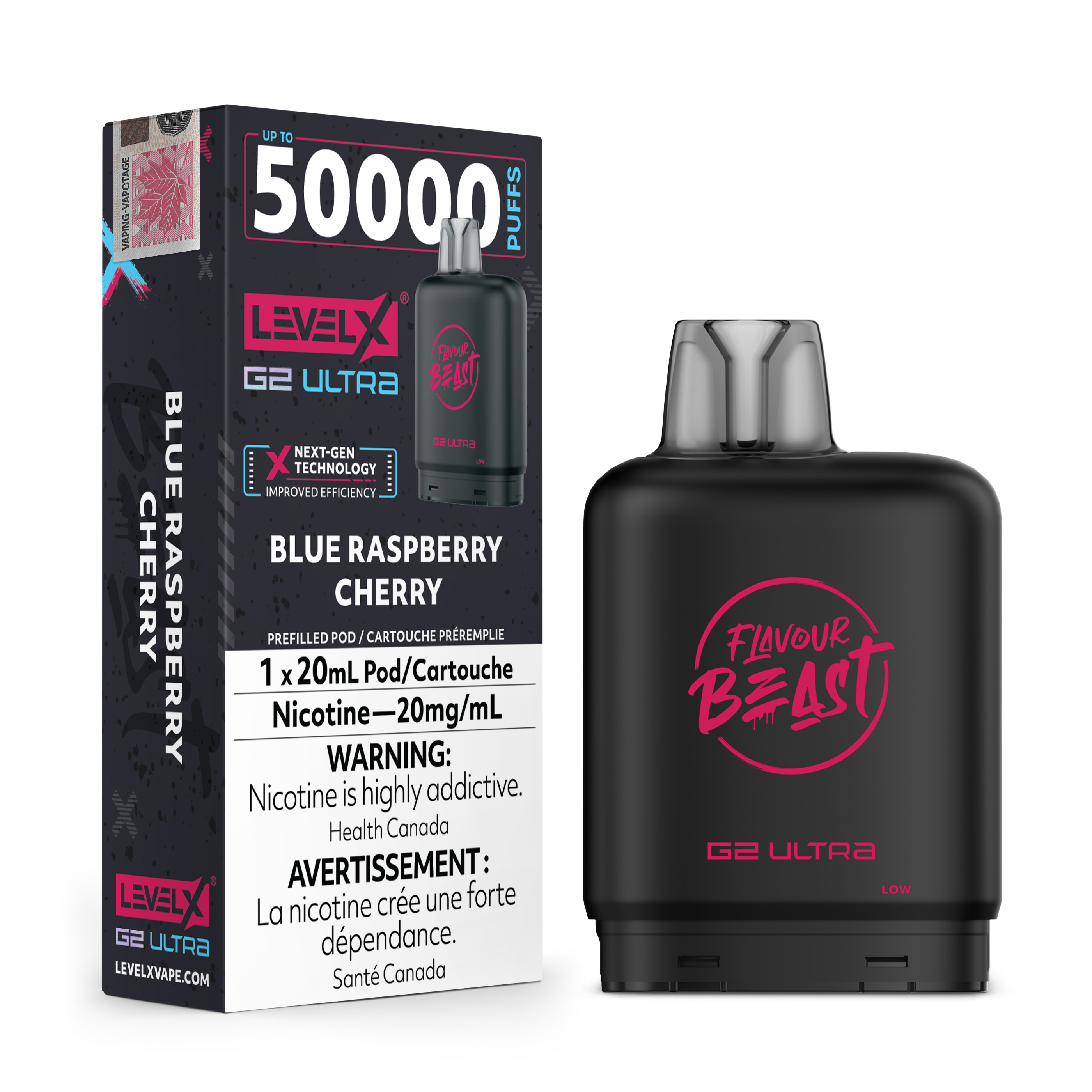 BLUE RASPBERRY CHERRY - Level X Flavour Beast G2 Ultra - [ON]