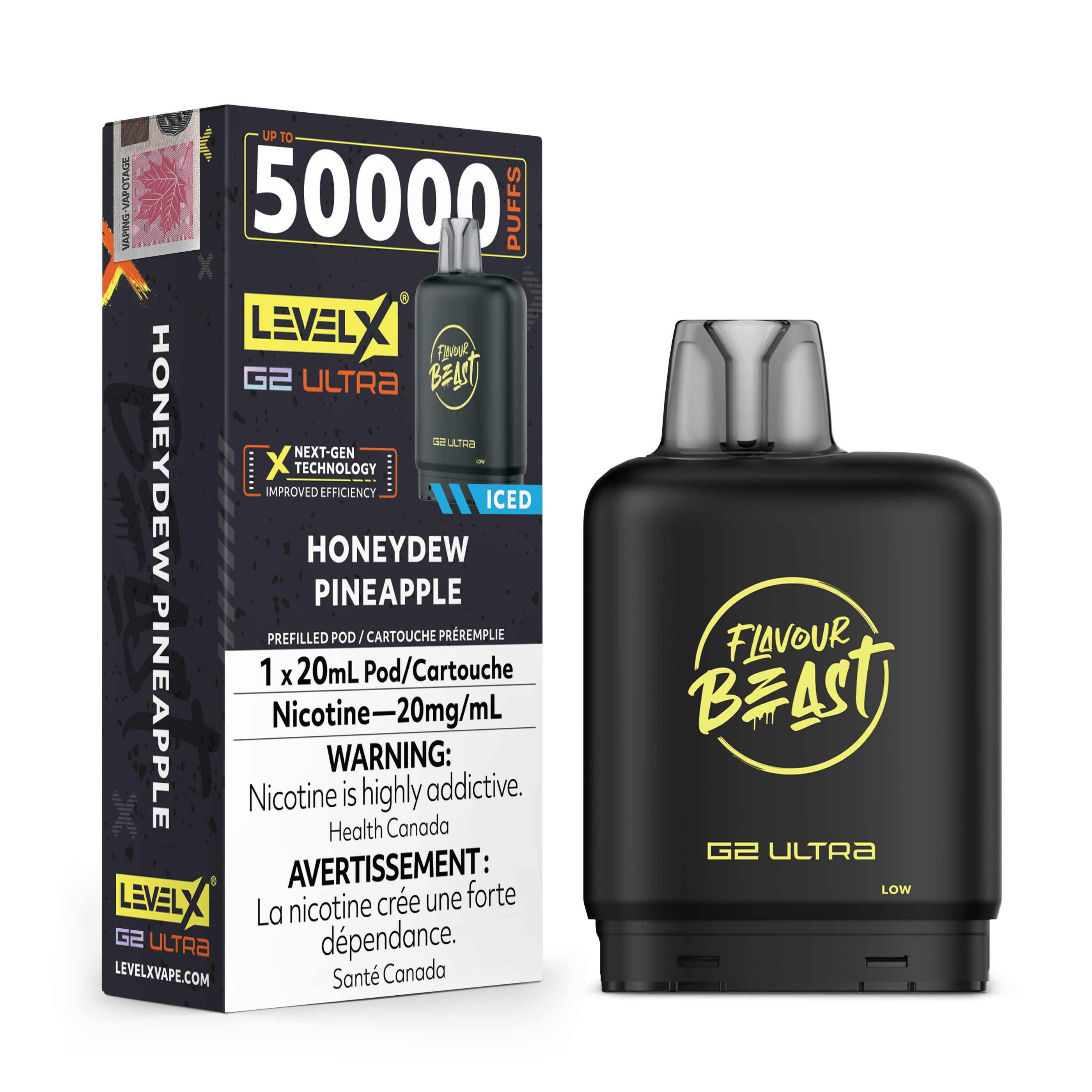 HONEYDEW PINEAPPLE - Level X Flavour Beast G2 Ultra - [ON]
