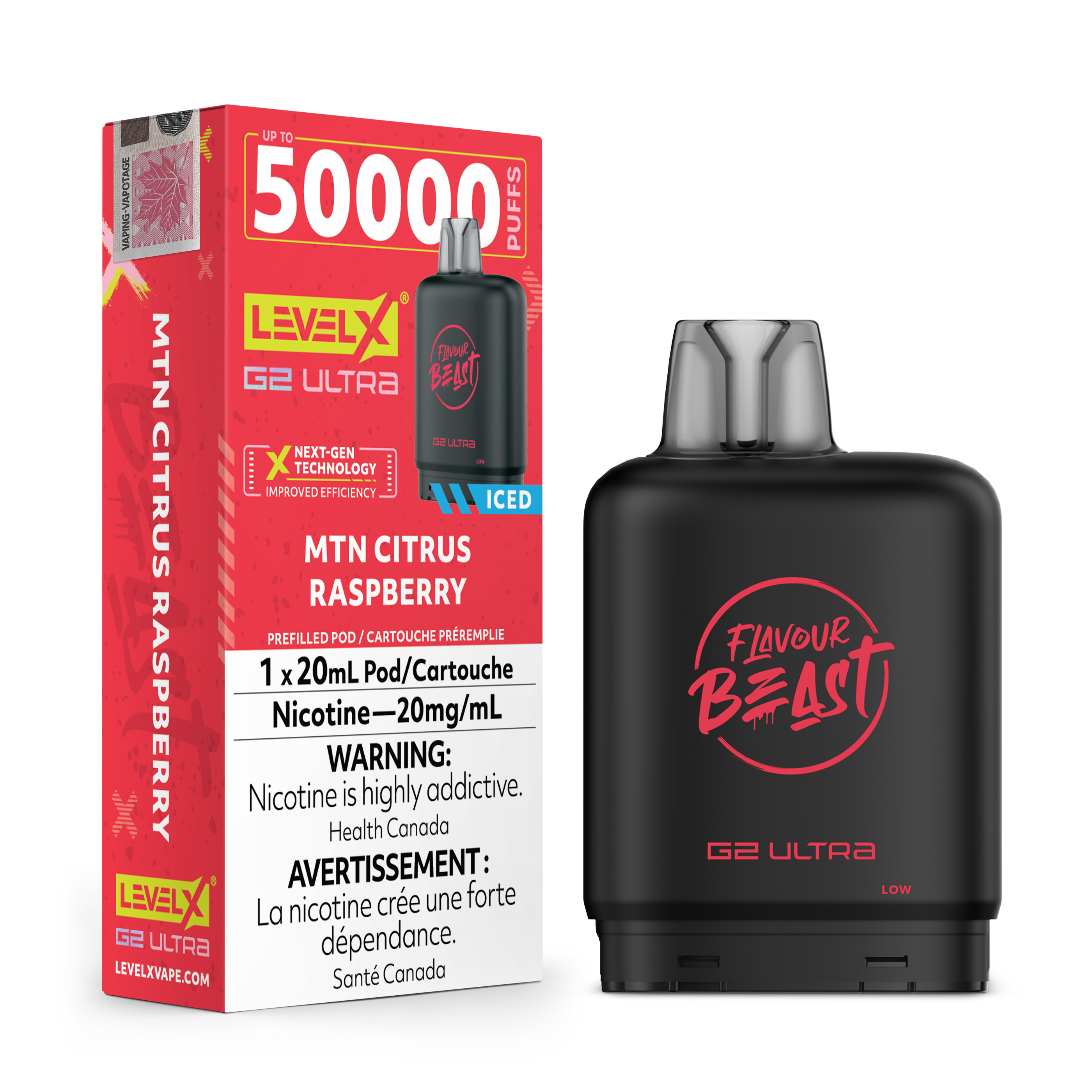 MTN CITRUS RASPBERRY - Level X Flavour Beast G2 Ultra - [ON]