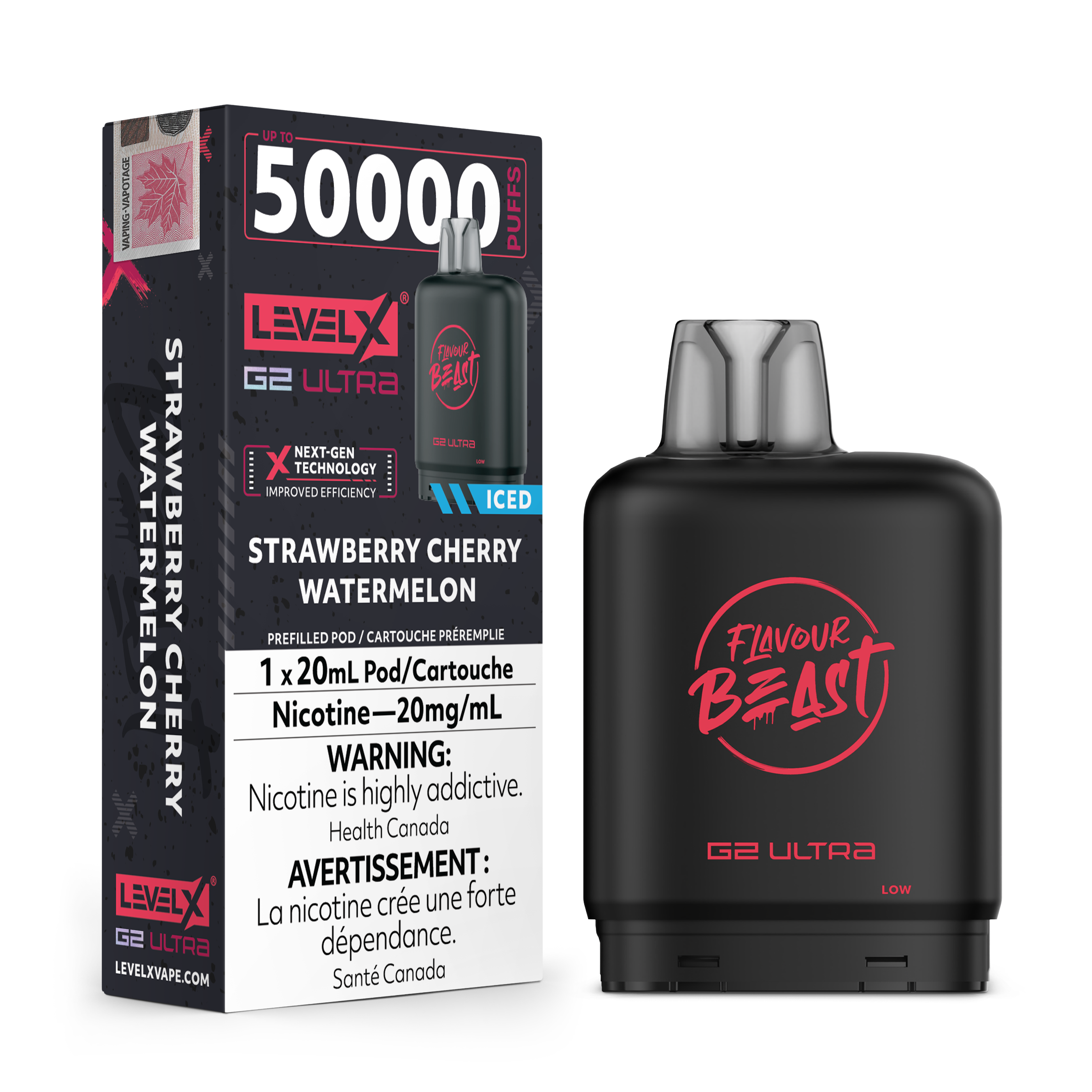 STRAWBERRY CHERRY WATERMELON - Level X Flavour Beast G2 Ultra - [ON]