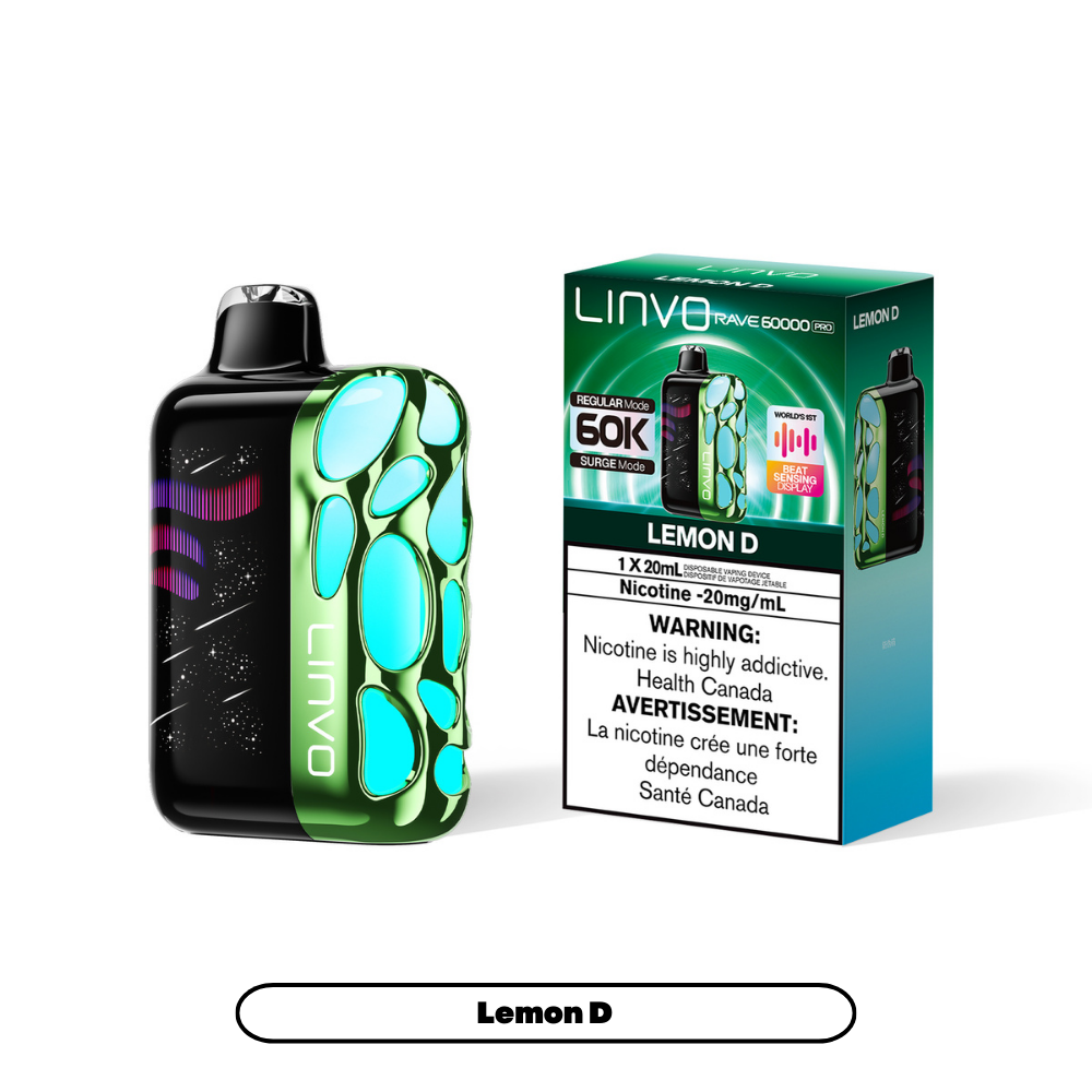 LEMON D - Linvo Rave 60000 Pro - 20mg - 4pc/box - [ON]