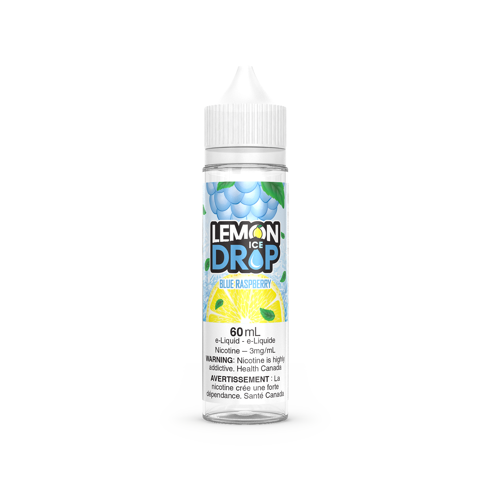 Blue Raspberry - Lemon Drop ICE - 60ml - FREE BASE - E-Liquid