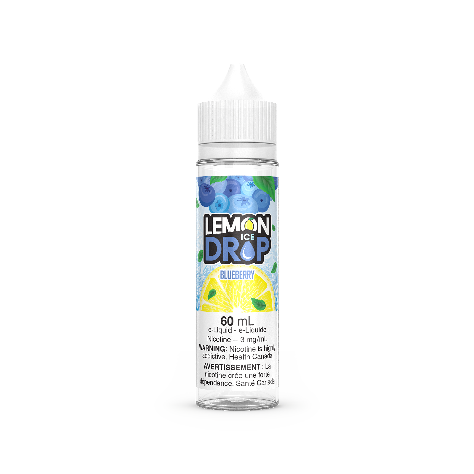 Blueberry - Lemon Drop ICE - 60ml - FREE BASE - E-Liquid