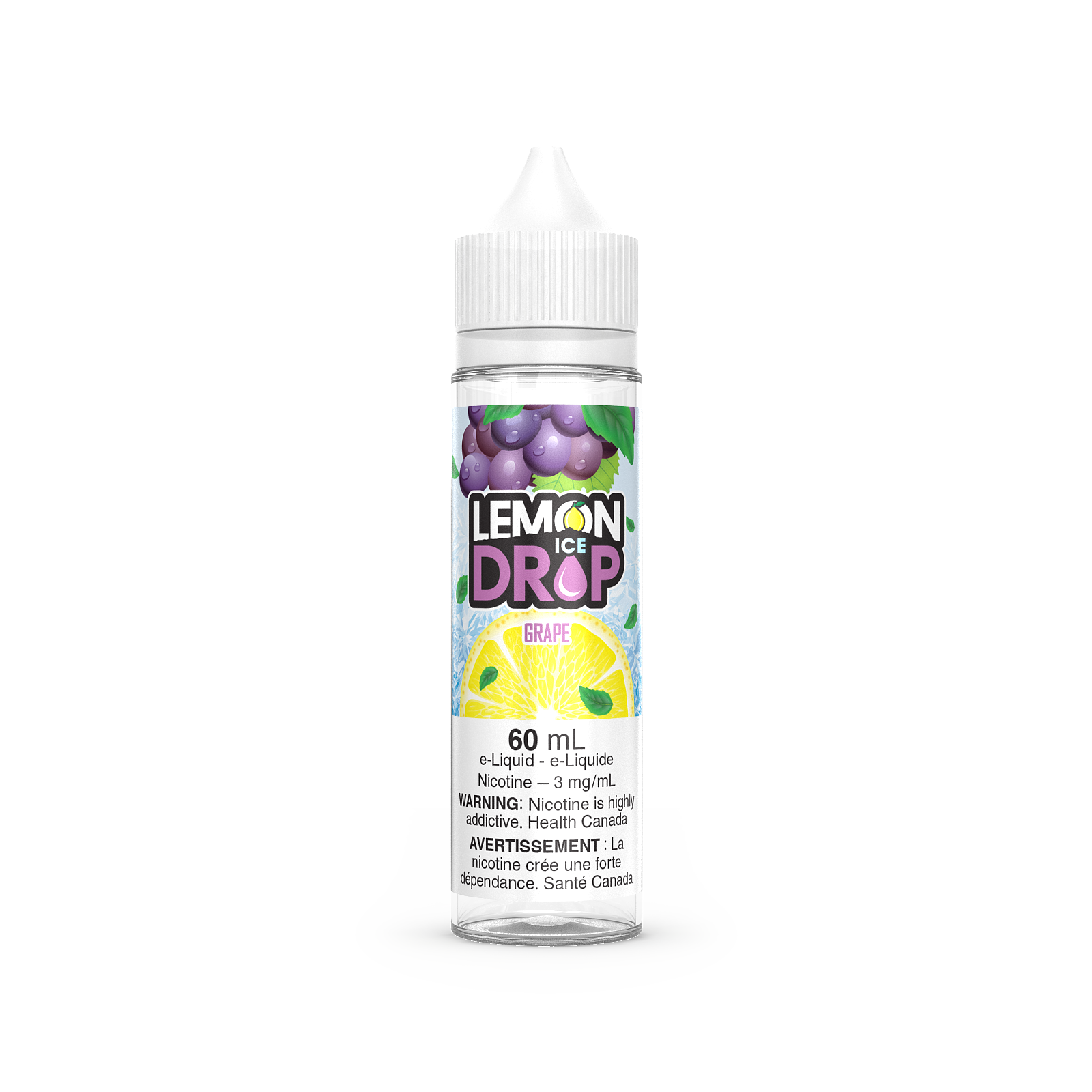 Grape - Lemon Drop ICE - 60ml - FREE BASE - E-Liquid