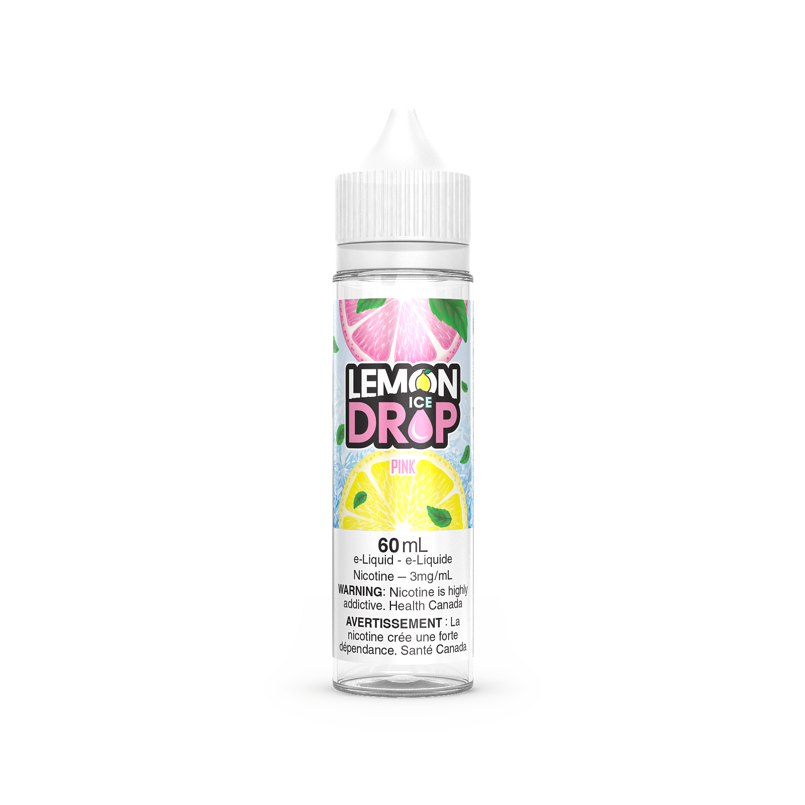 PINK - Lemon Drop ICE - 60ml - FREE BASE - E-Liquid