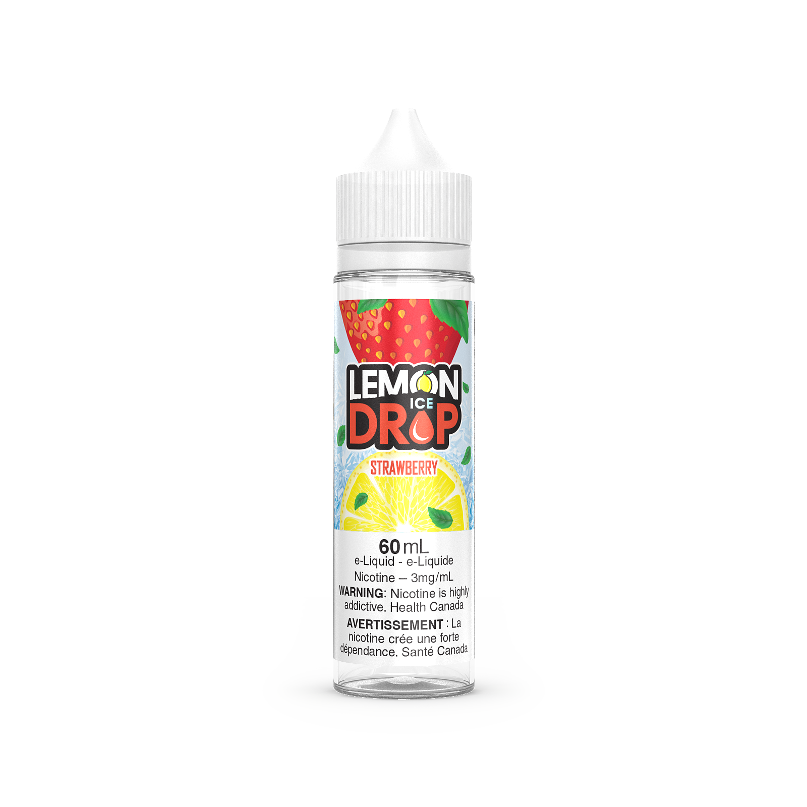 STRAWBERRY - Lemon Drop ICE - 60ml - FREE BASE - E-Liquid