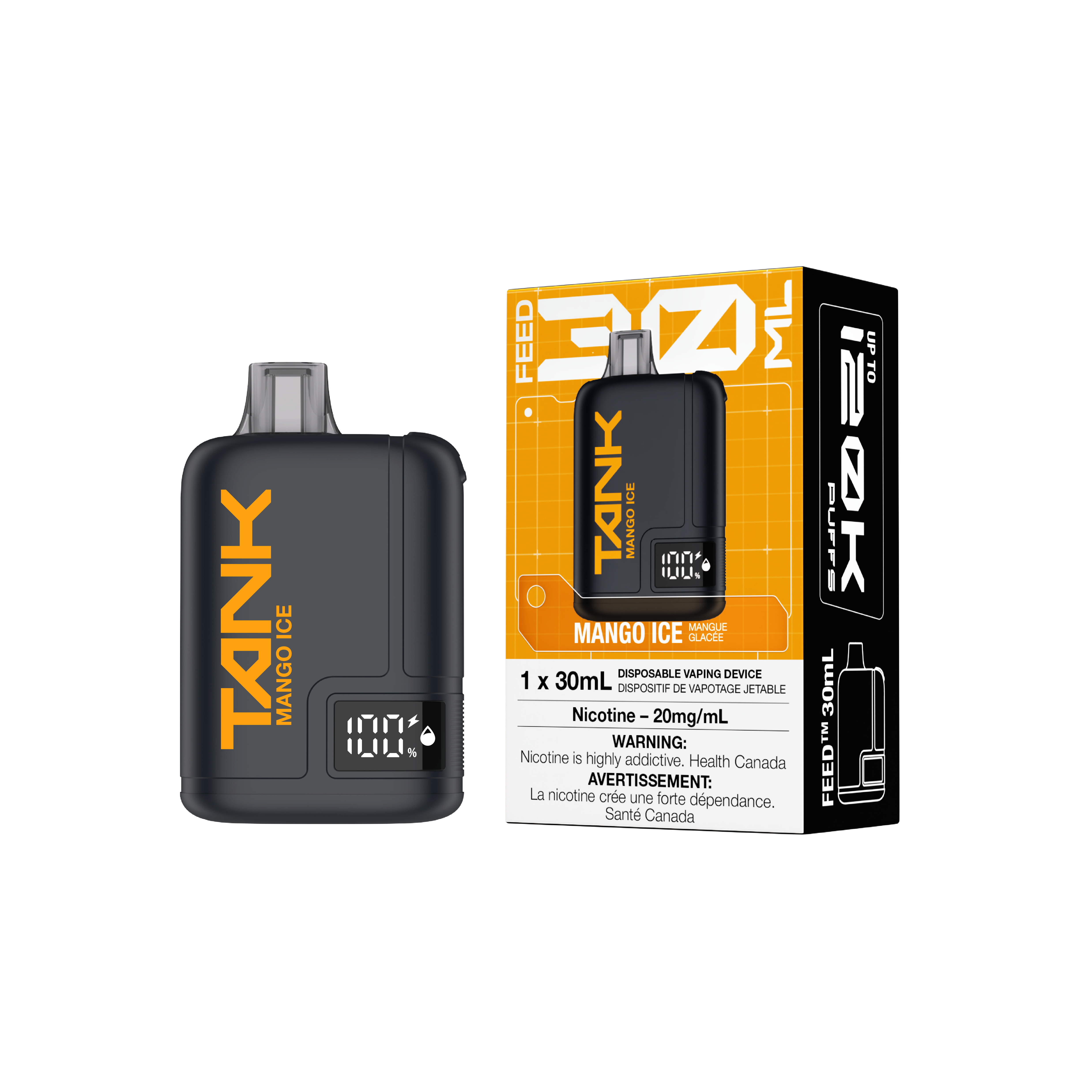 MANGO ICE - FEED Tank 120K Disposable Vape - 4ct - [ON]