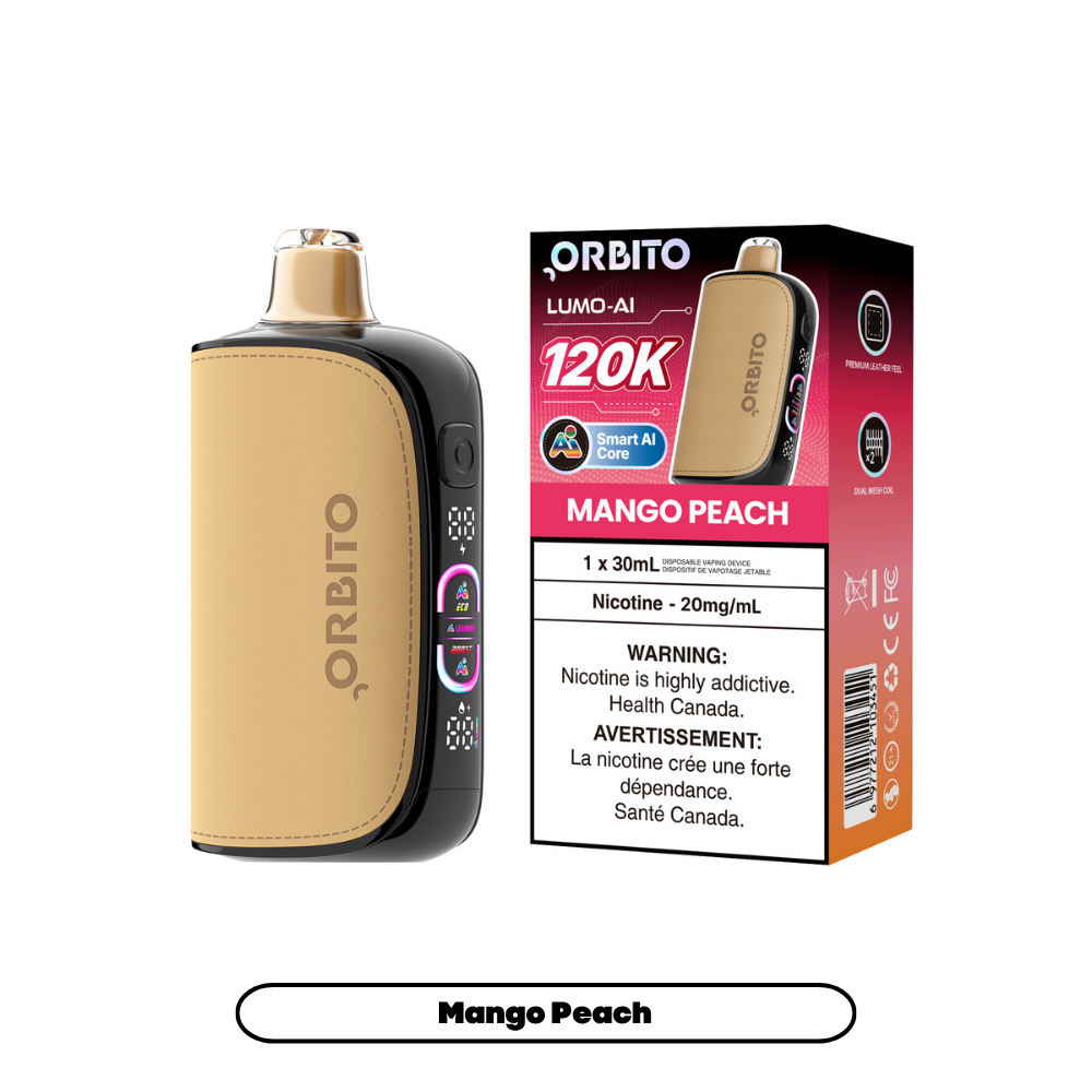 MANGO PEACH - Orbito Lumo AI 120K - 20mg - 4pc/box - [ON]