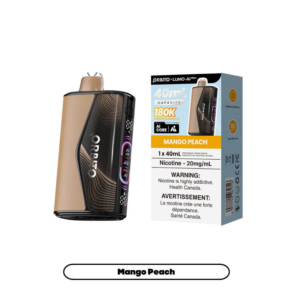 Mango Peach - Orbito Lumo AI Pro+ 180K - 20mg - 4pc/box - [ON]